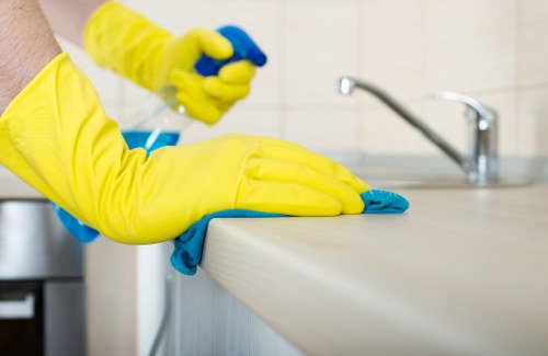 Common stains and cleaning tools for manor house interiors