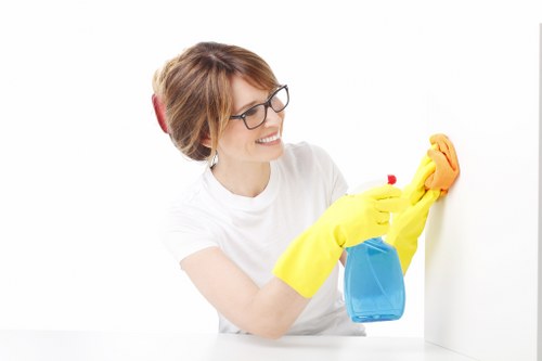 Waste handling and cleaning materials prepared for lawful disposal