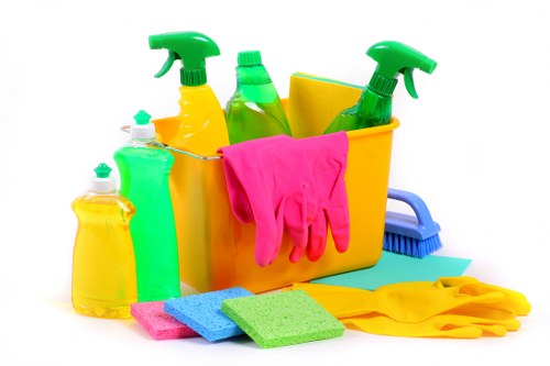 Cleaning product safety and careful application during service